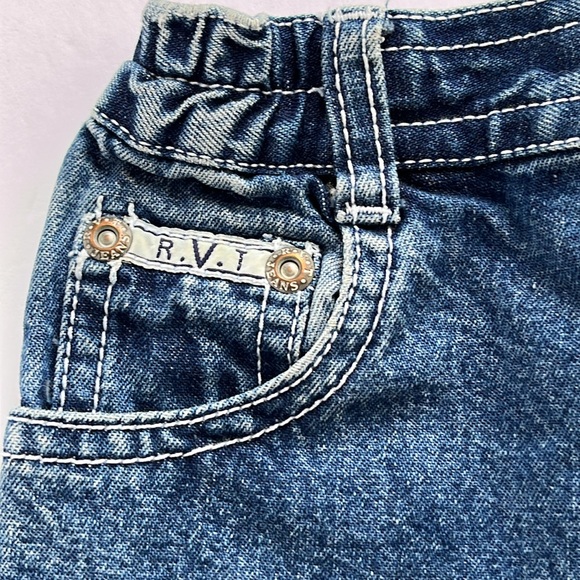 RVT Kids Denim Jeans Blue Jeans w/ Embroidery Size 24 Months Size 2 Butterflies - Picture 14 of 16